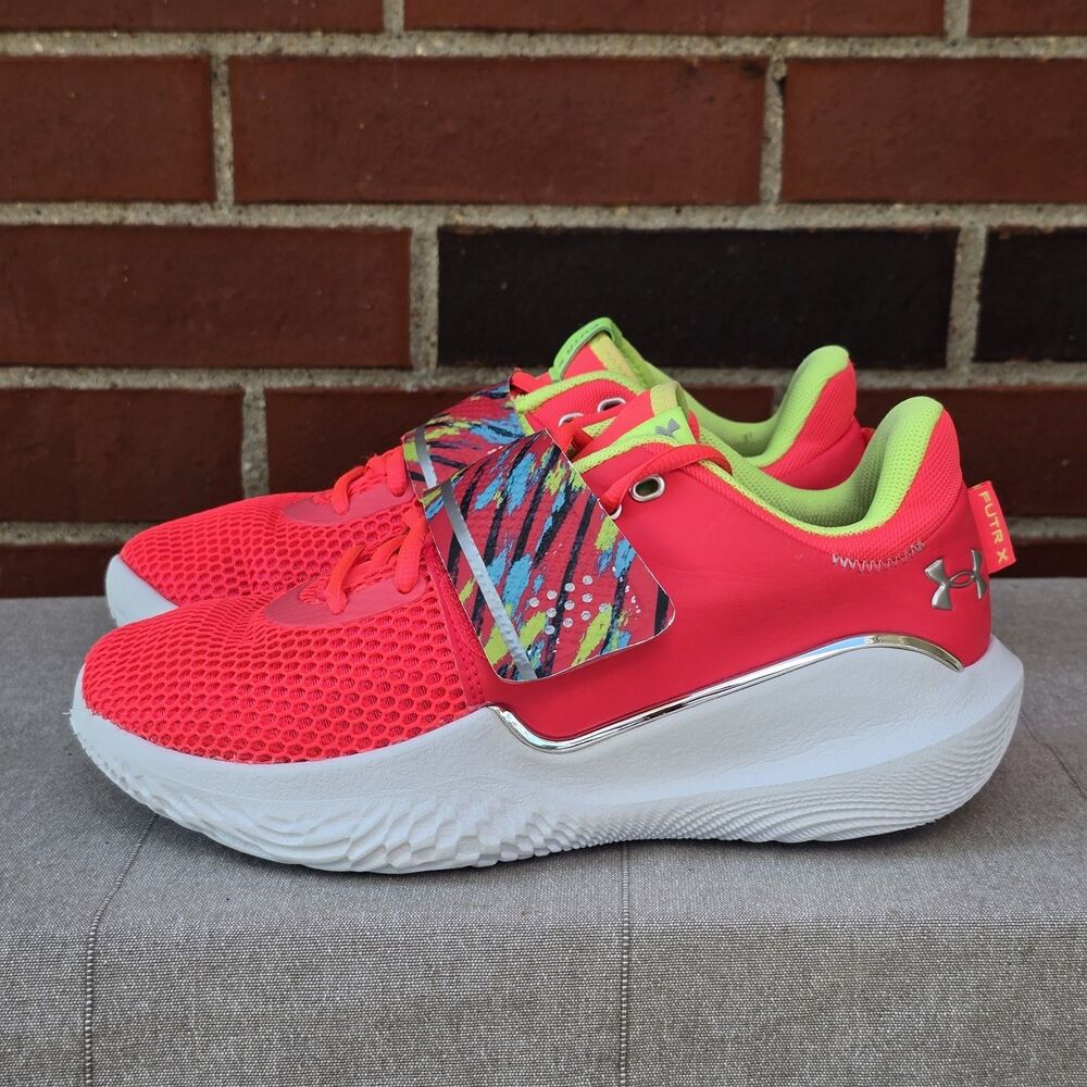 Under Armour Sneakers Shoes Flow Fury X UAA - Size W 8.5 Neon Pink EUC